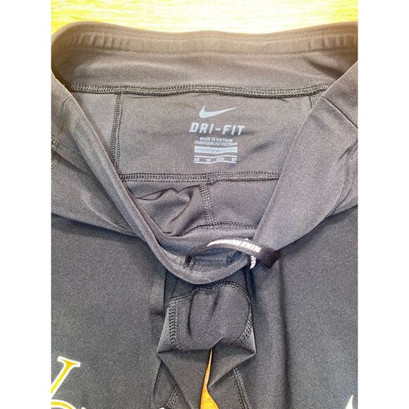 Nike Dri-Fit Black Cropped Athletic Tights With WC Logo Size XS - Picture 3 of 5